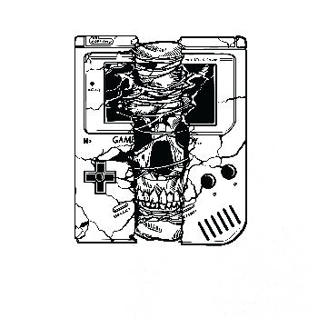 Gameboy Skull