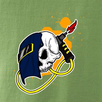 Svářeč - kreslená lebka