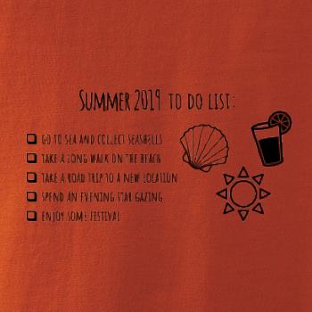 Summer 2019 to do list