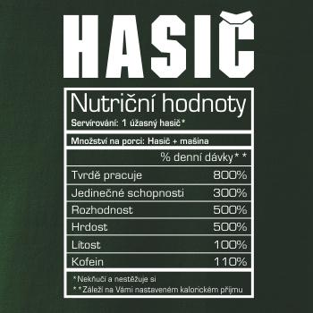 Nutriční hodnoty - hasič, hasička