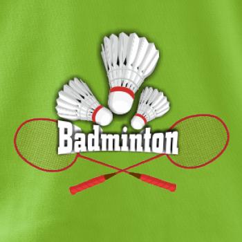 Badminton - nápis s košíky