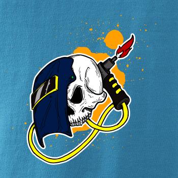 Svářeč - kreslená lebka