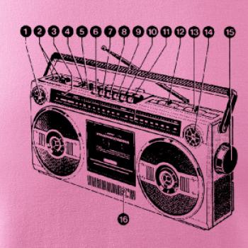 Nákres starý magnetofon