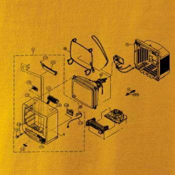 Nákres stará CRT televize