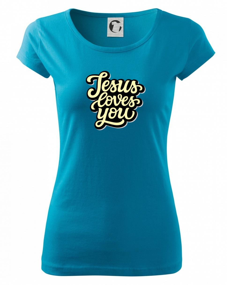 Jesus loves you - psací písmo