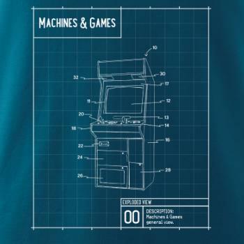 Nákres herní automat zepředu