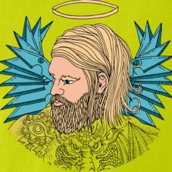 Anděl malovaný - muž (Pecka design)