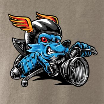 Motorkář vlk Motorkář vlk