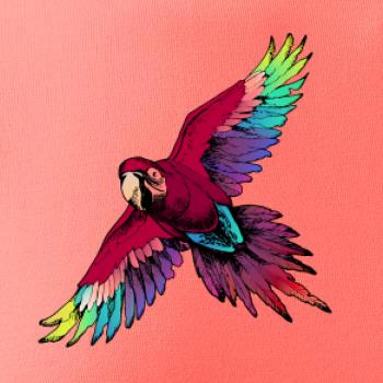 Papoušek kreslený letící