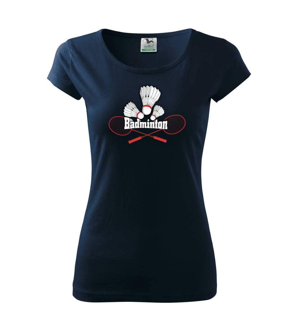 Badminton - nápis s košíky