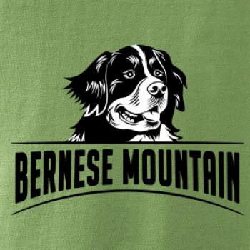 Bernese mountain - hlava a nápis