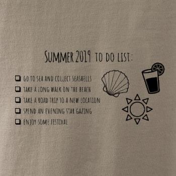 Summer 2019 to do list