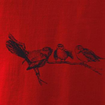 Ptáčci na větvi malovaní