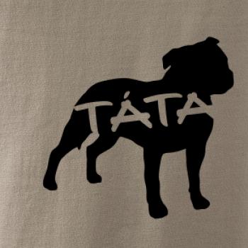 Stafordširský bullteriér táta obrys
