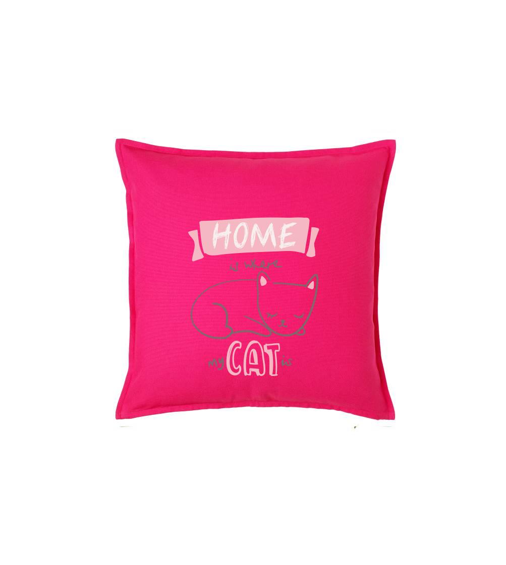 Home is where my cat is - Polštář 50x50