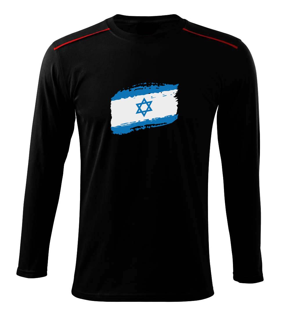 Izrael vlajka - Triko s dlouhým rukávem Long Sleeve