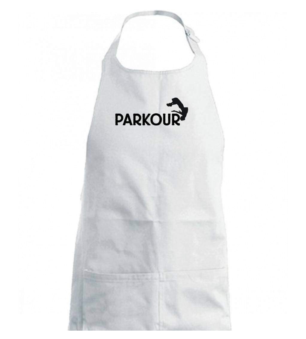 Parkour - salto - Zástěra na vaření