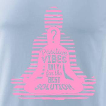 Joga - positive vibes only růžová