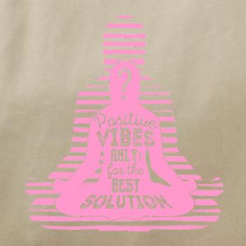 Joga - positive vibes only růžová