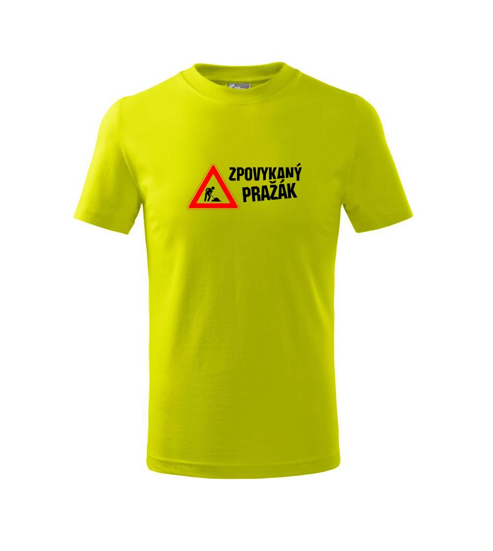 Zpovykaný Pražák - práce na silnici