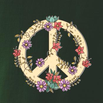 Peace symbol pískový