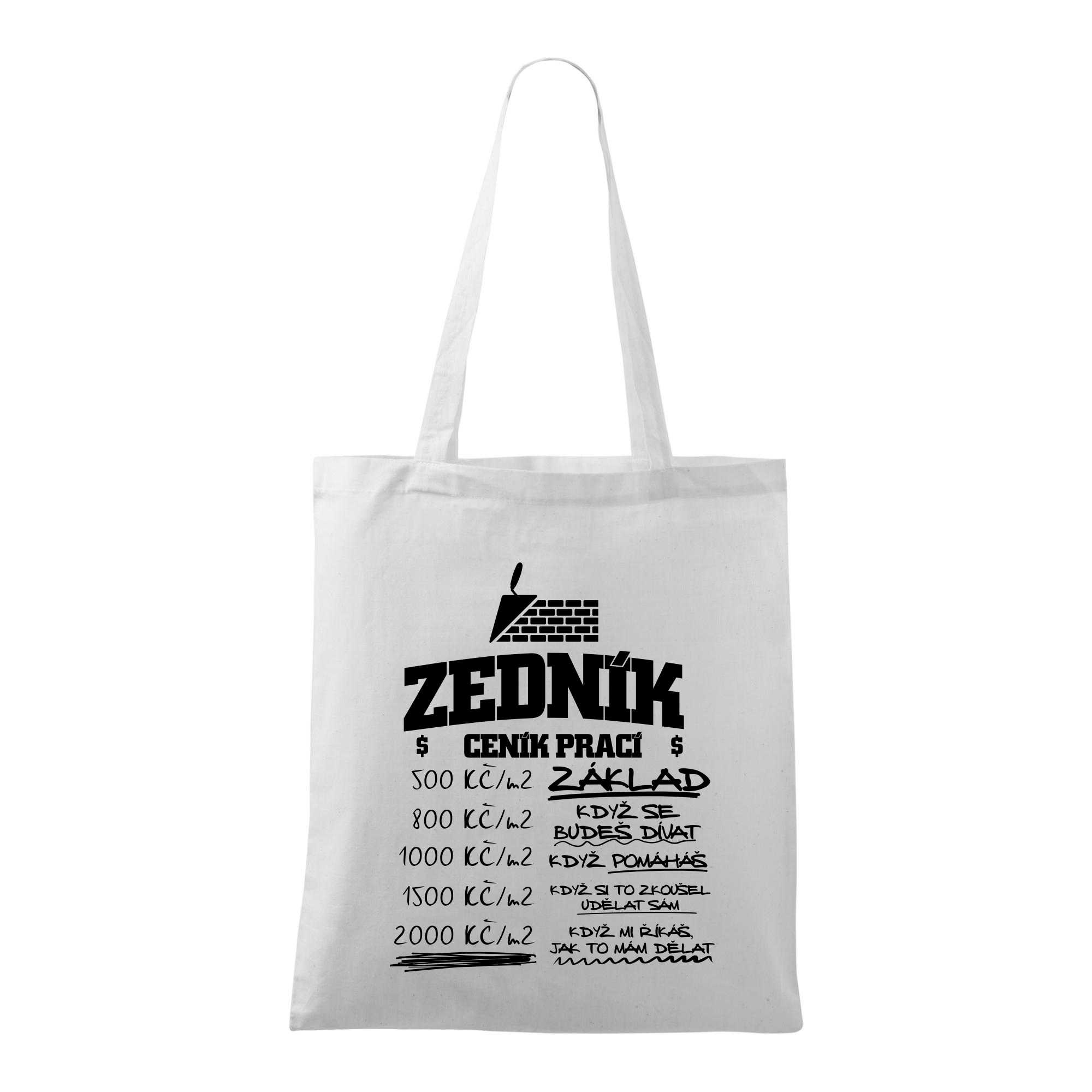 Ceník zedníka - cena za metr - Taška malá