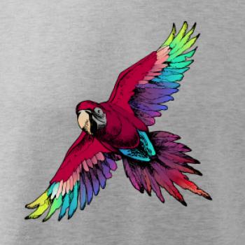 Papoušek kreslený letící