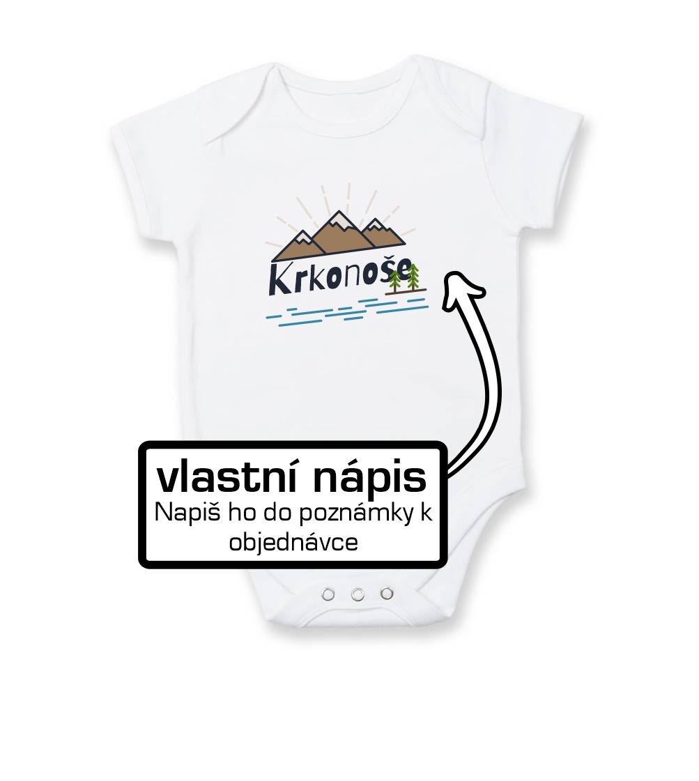 Kreslené hory - vlastní nápis - Body kojenecké