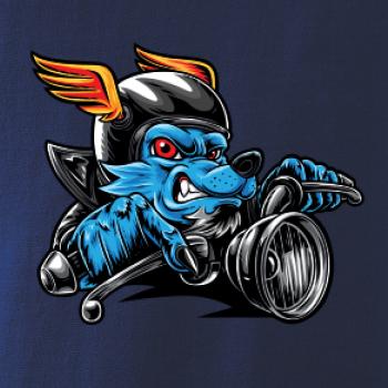 Motorkář vlk Motorkář vlk