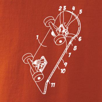 Skateboard nákres prkna