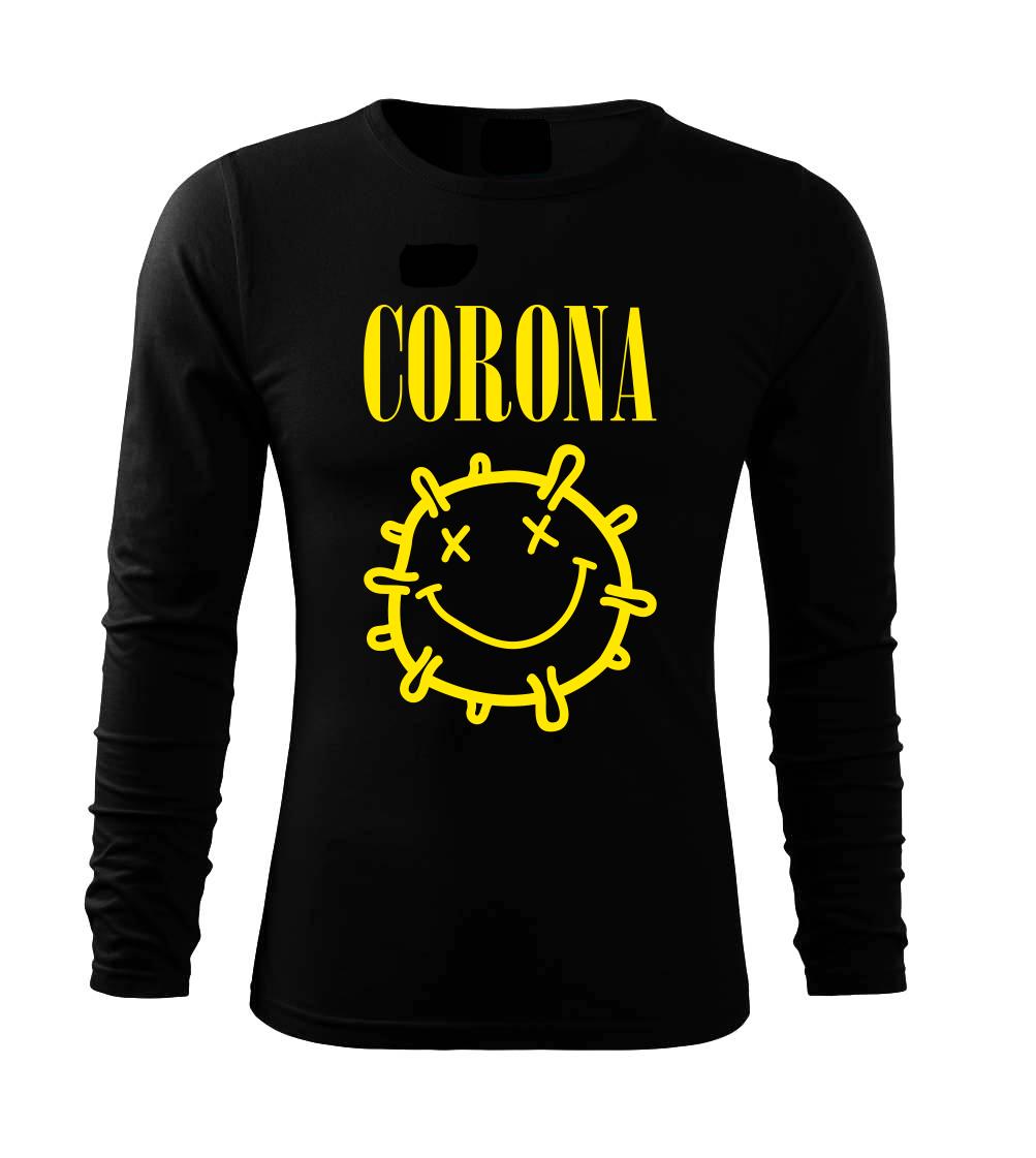 Corona žluté logo - Triko s dlouhým rukávem FIT-T long sleeve