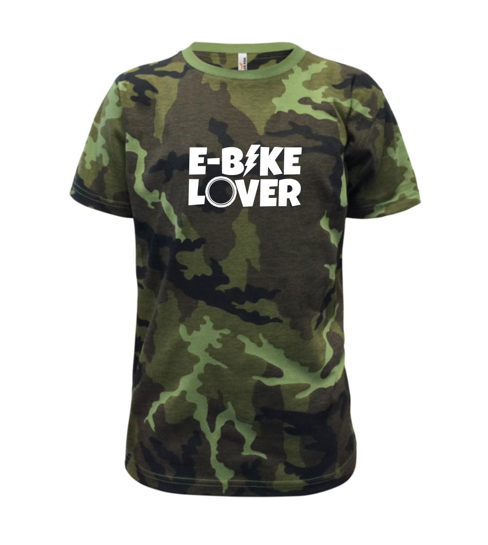 E-bike lover - Dětské maskáčové triko