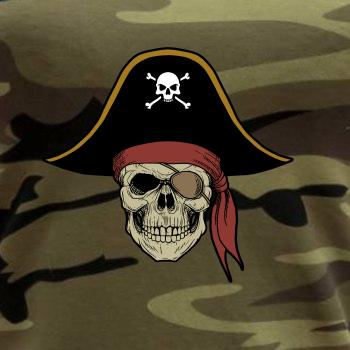 Pirátská lebka s kloboukem