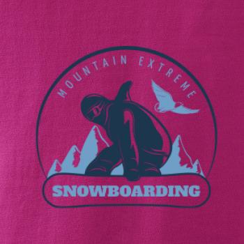 Mountain extreme snowboarding kulaté