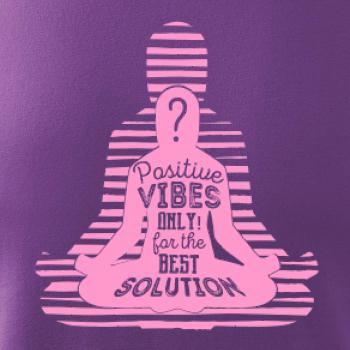 Joga - positive vibes only růžová