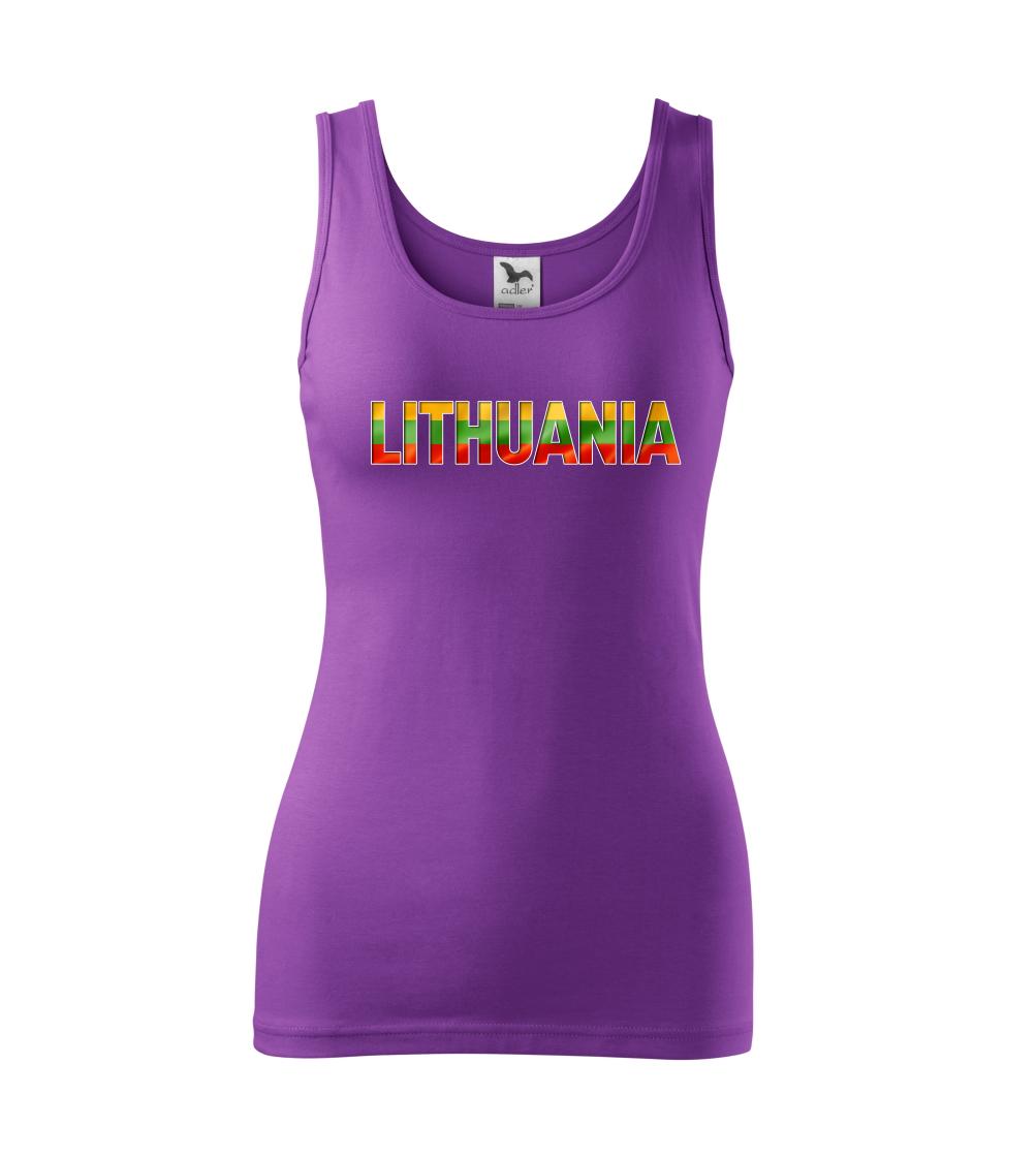 Lithuania - nápis vlajka - Tílko triumph