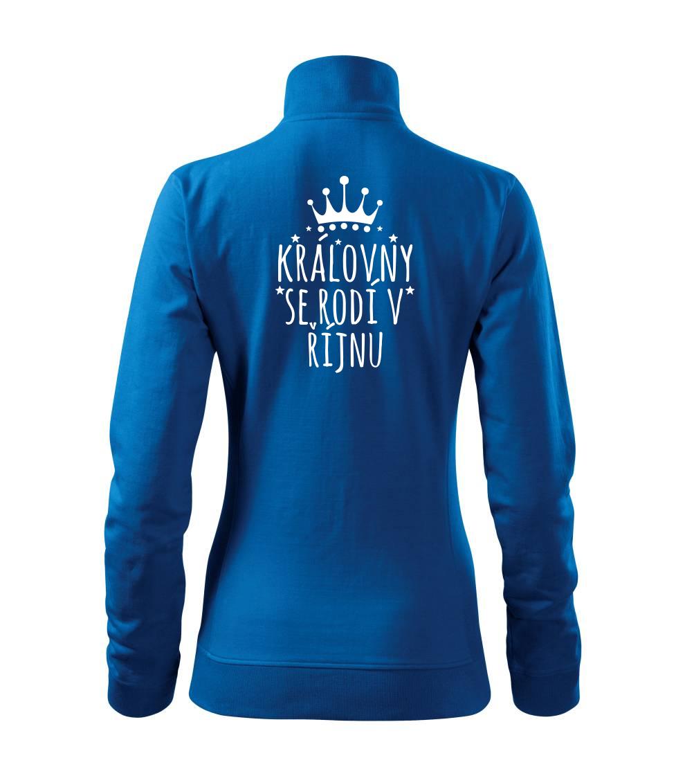 Královny se rodí v říjnu - Mikina dámská Viva bez kapuce