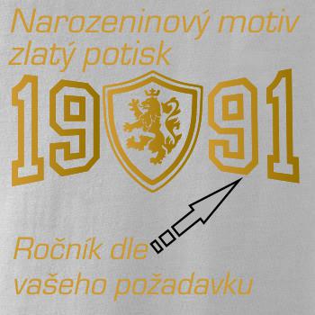 Narozeninový motiv - znak - zlatý potisk