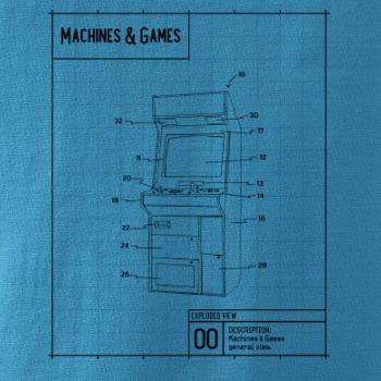Nákres herní automat zepředu