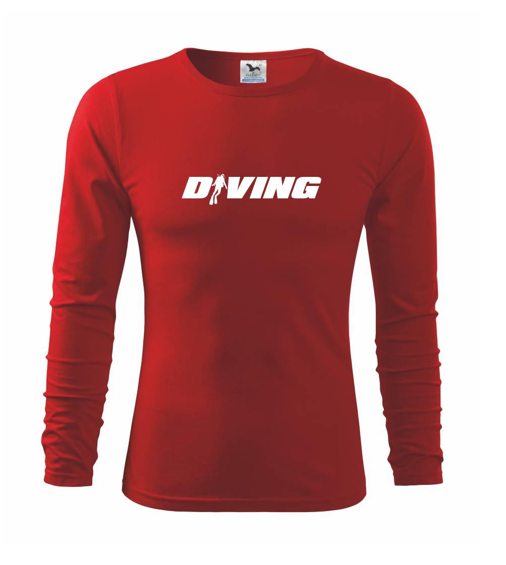 Diving nápis potápěč Diving nápis potápěč