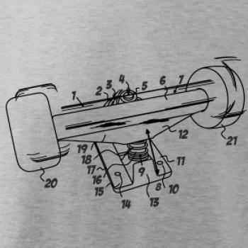 Skateboard nákres kolečka