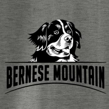 Bernese mountain - hlava a nápis