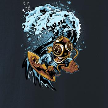 Surfující potápěč