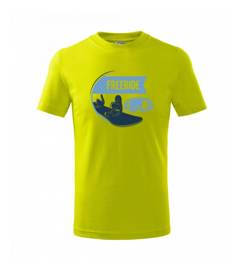 Freeride snowboard kruh