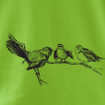 Ptáčci na větvi malovaní