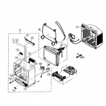 Nákres stará CRT televize