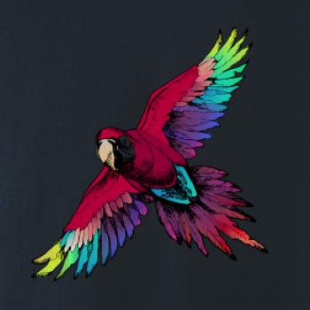 Papoušek kreslený letící