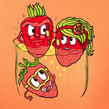 Jahody v šampaňském (Pecka design)