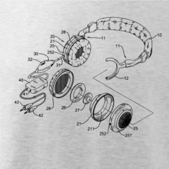 Nákres sluchátko s mikrofonem
