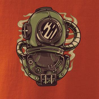 Starý potapěčský skafandr